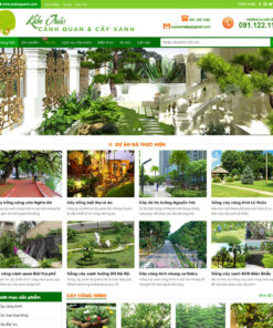 Mẫu web bán cây xanh