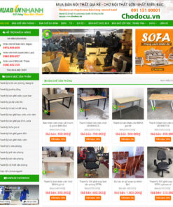 Mẫu web bán đồ cũ