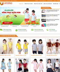 Mẫu web bán đồng phục