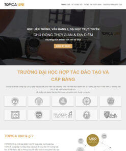 Mẫu web khóa học online