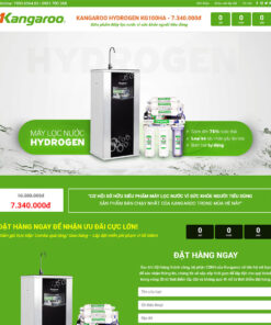 Mẫu Landing Page lọc nước
