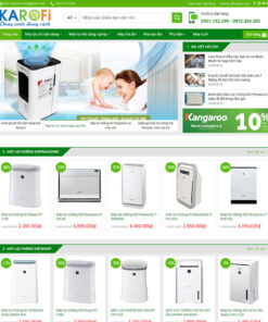 Mẫu web bán máy lọc nước 01