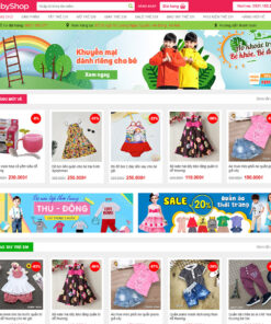 Mẫu web quần áo trẻ em