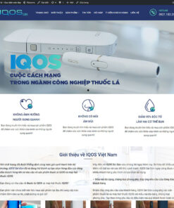Mẫu website thuốc lá điện tử