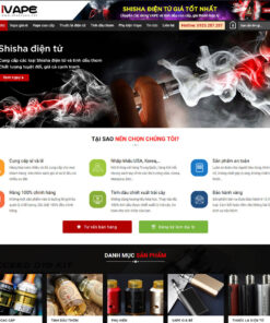 Mẫu web bán vape