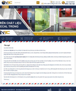 Mẫu website bán decal