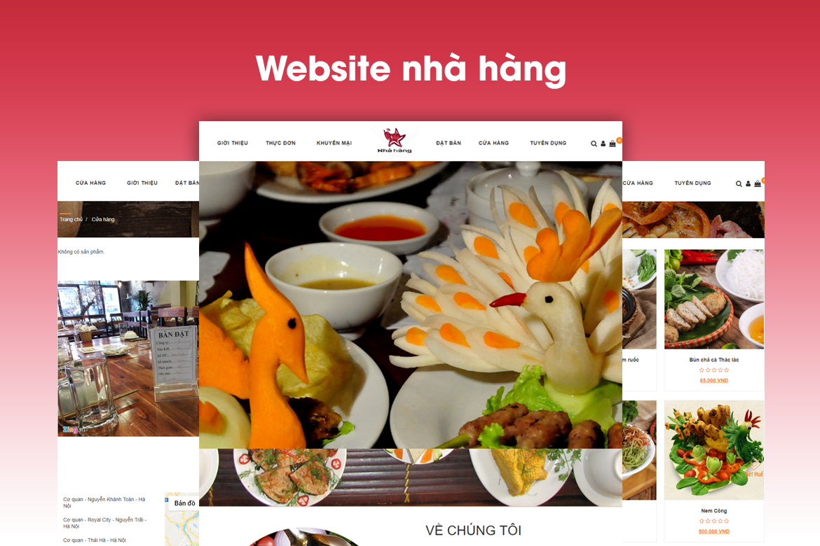  thiết kế web nhà hàng đẹp tại Đà Nẵng