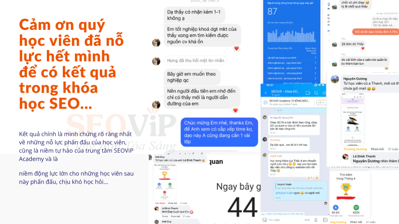 feedback từ học viên của SEOViP Academ