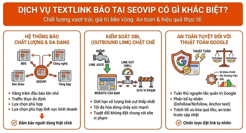 tại sao nên chọn mua textlink báo tại SEOVIP